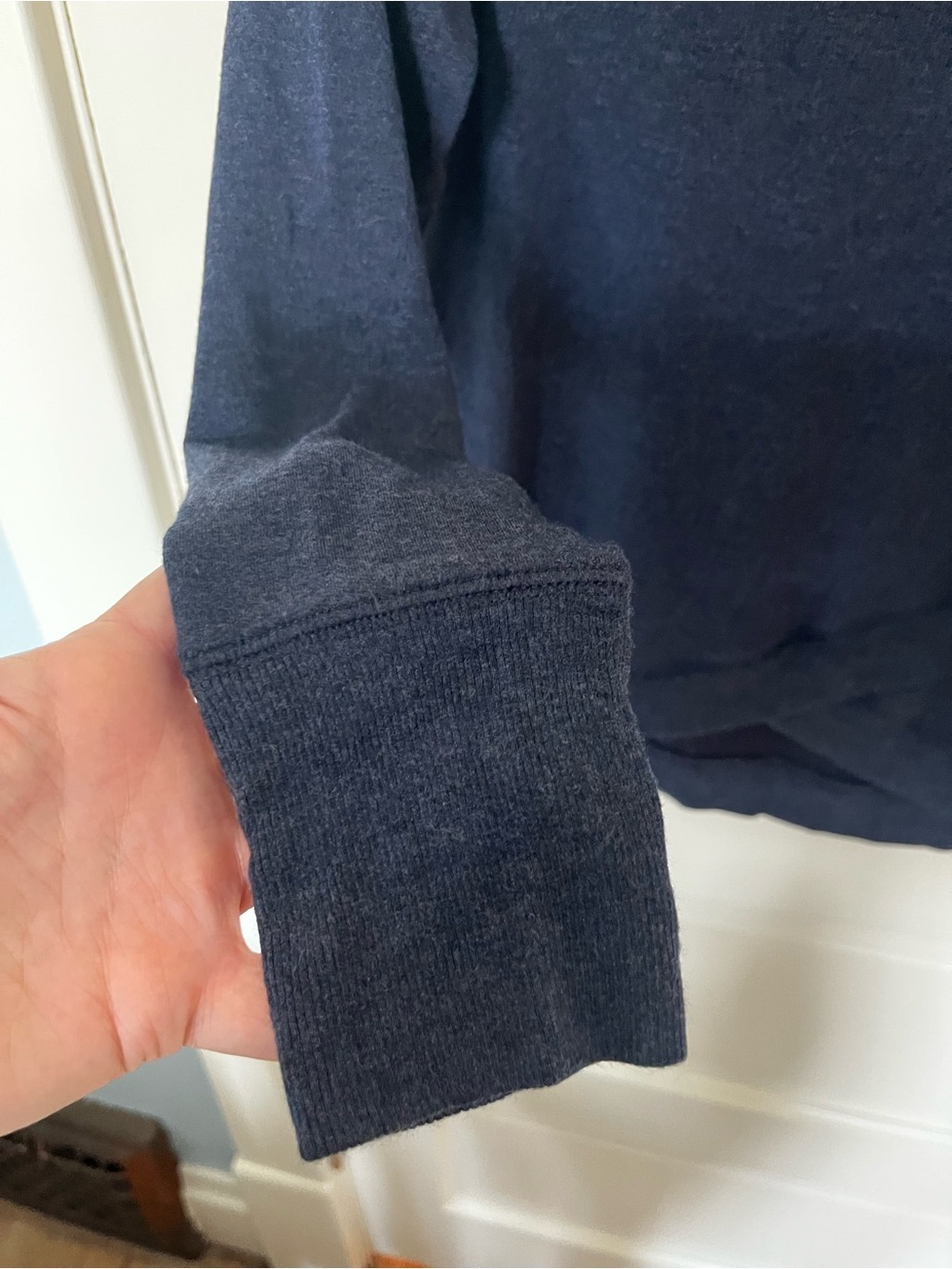 Athleta Tops - Athleta Criss Cross Sweatshirt - Navy Blue - Medium - Picture 5 of 8